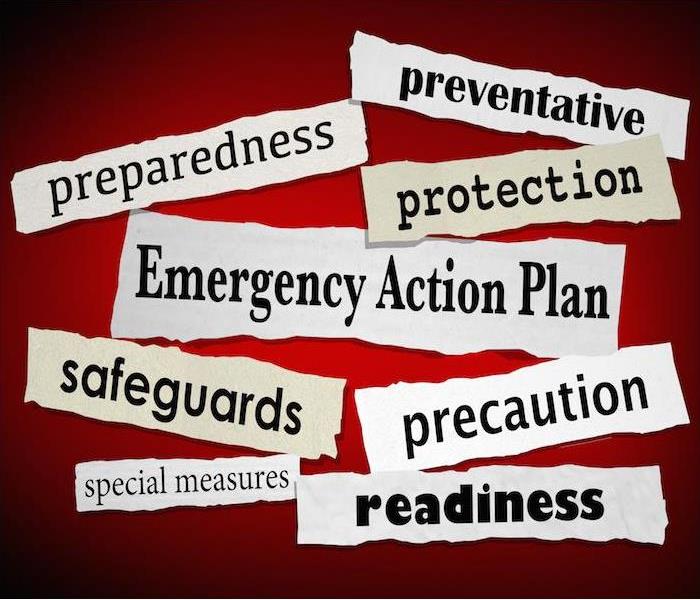 preparedness and readiness sayings in bold lettering with red background